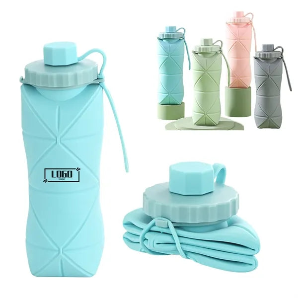 Foldable Silicone Water Bottle 20oz