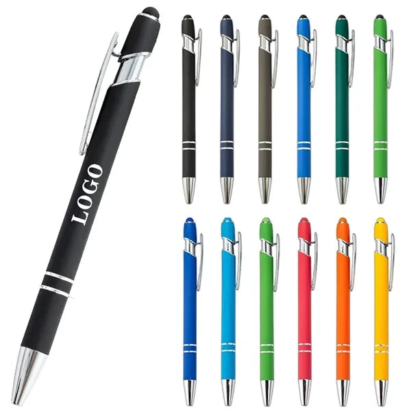 Aluminum Soft Touch Stylus Ballpoint Pen