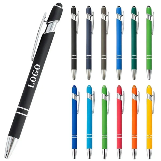 Aluminum Soft Touch Stylus Ballpoint Pen