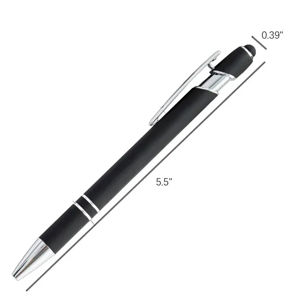 Aluminum Soft Touch Stylus Ballpoint Pen