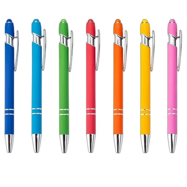 Aluminum Soft Touch Stylus Ballpoint Pen