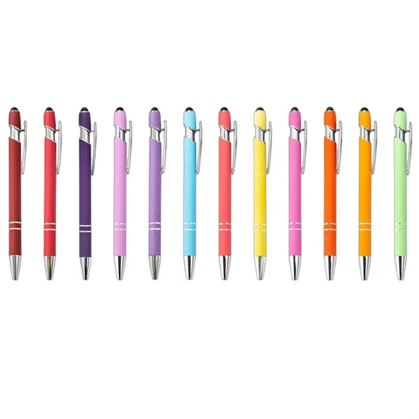 Aluminum Soft Touch Stylus Ballpoint Pen