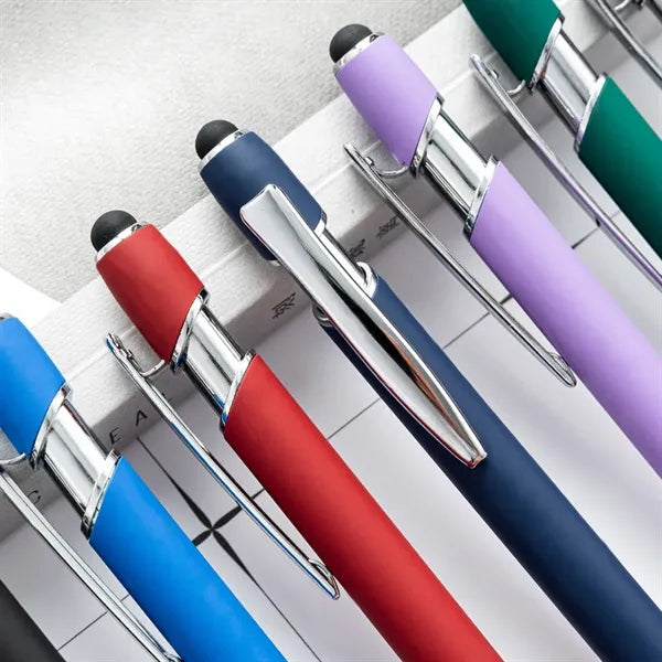 Aluminum Soft Touch Stylus Ballpoint Pen