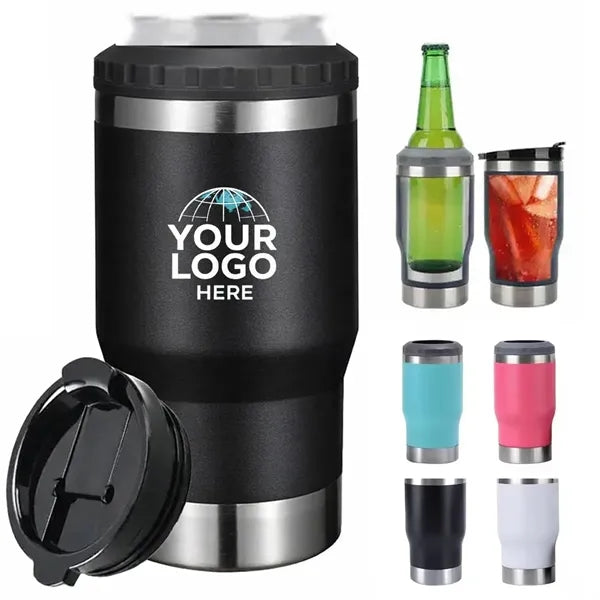 14oz Stainless Steel Can Holder Cooler with Opener
