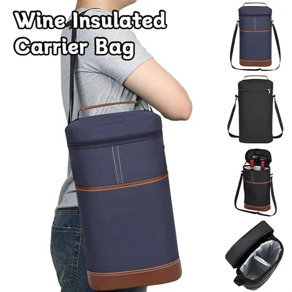 Double Wine Cooler Bag with Handle