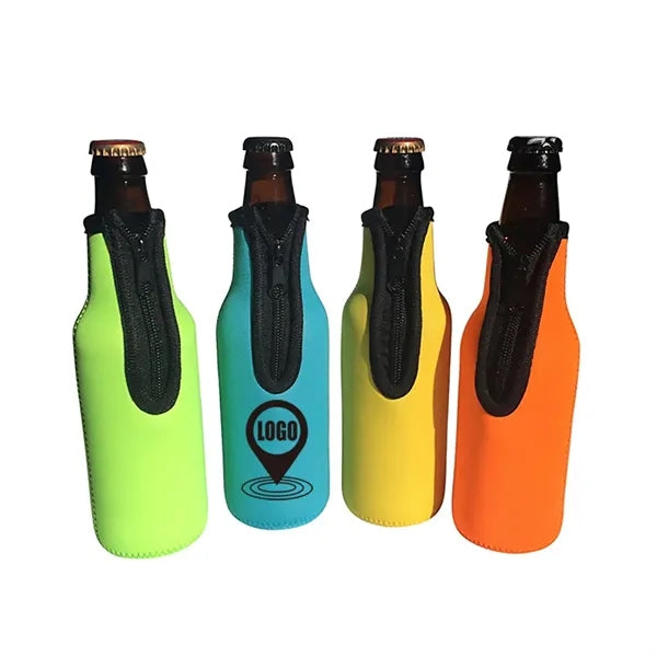 Zippered Bottle Cooler Holder