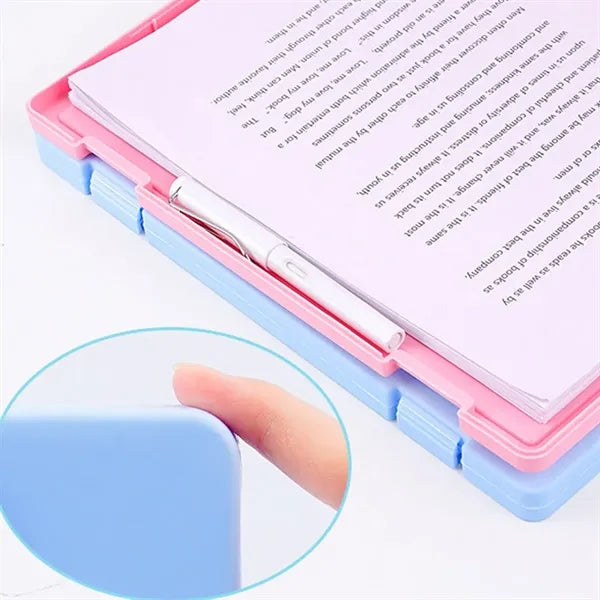 2-in-1 A4 Clipboard & File Storage Box with Pen Holder