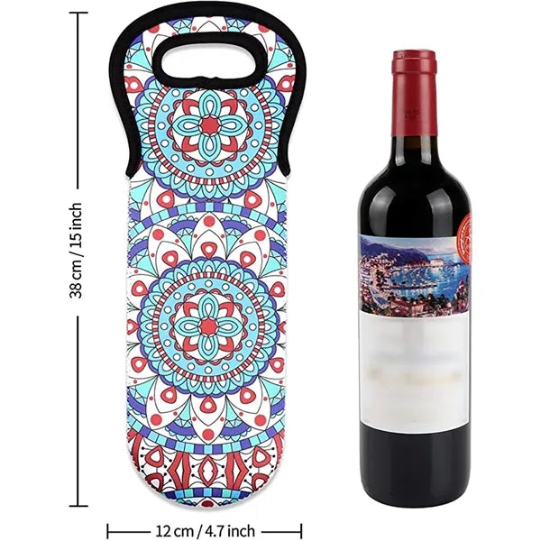 Dye Sublimation Wine Bottle Carrier Wieh Handle