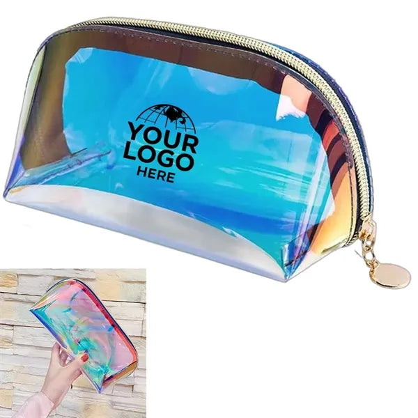 Travel Waterproof Holographic Makeup Bag with Zipper