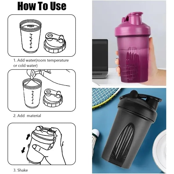 12oz Blender Shaker Bottle