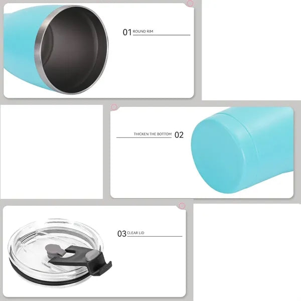 30oz Stainless Steel Double-Layer Insulated Tumbler