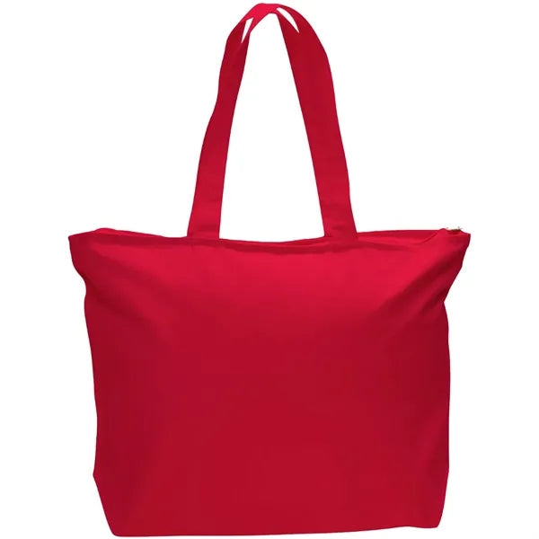 12 oz Cotton Canvas Large Tote Bag - 23"W x 17"H x 6"D x