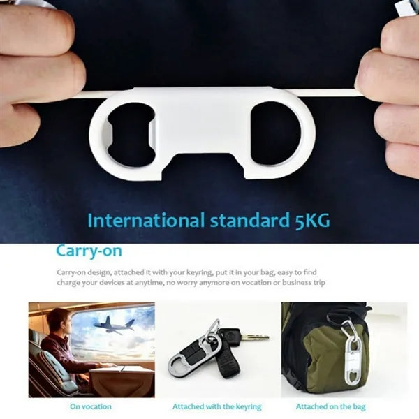 Bottle Opener Keyring with Integrated Charging Cable