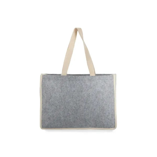 Organic Cotton And Felt Shopper Tote Bag