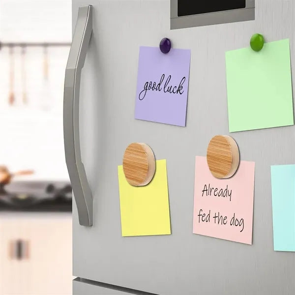 Round Wooden Magnetic Bottle Opener for Refrigerator