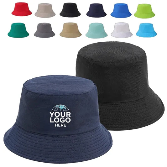Stylish Summer Plain Colour Cotton Bucket Hat