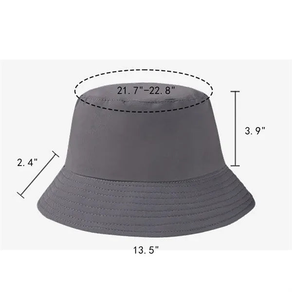 Stylish Summer Plain Colour Cotton Bucket Hat