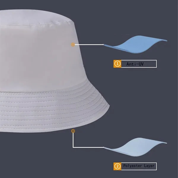 Stylish Summer Plain Colour Cotton Bucket Hat