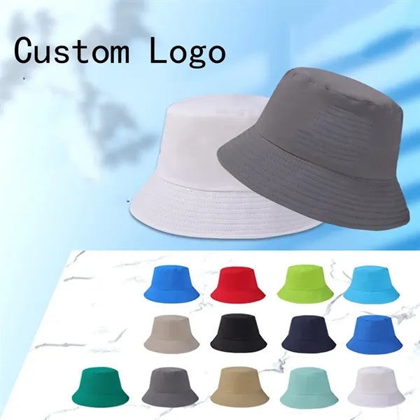 Stylish Summer Plain Colour Cotton Bucket Hat