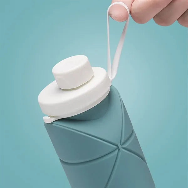 20 Oz. Collapsible Leakproof Silicone Water Bottle