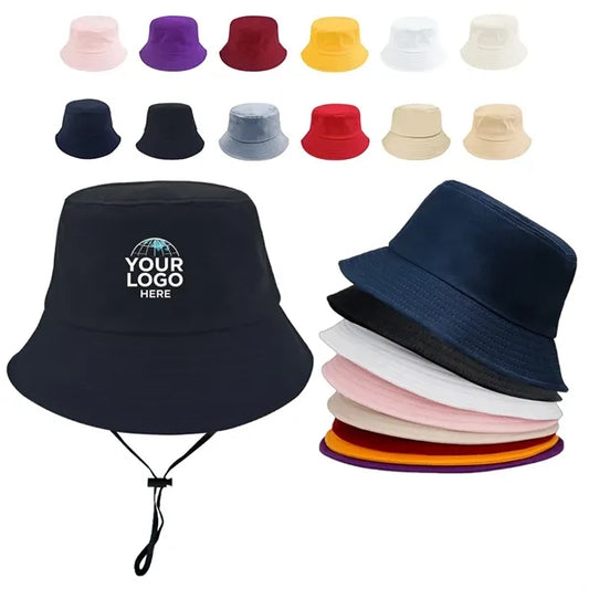 Summer Solid Color Cotton Bucket Hat