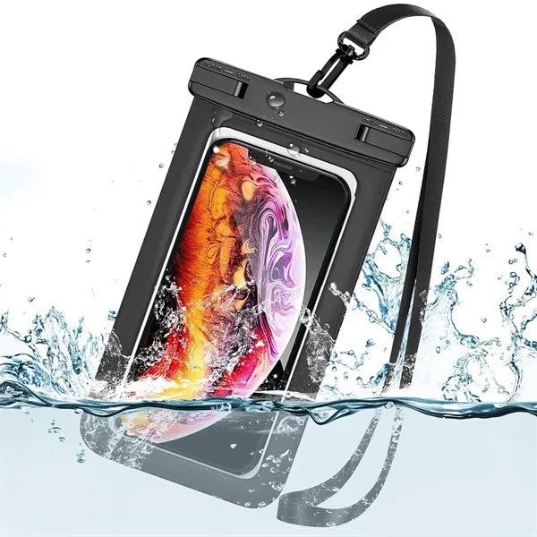 7" Waterproof Phone Case & Passport Dry Bag with Lanyard