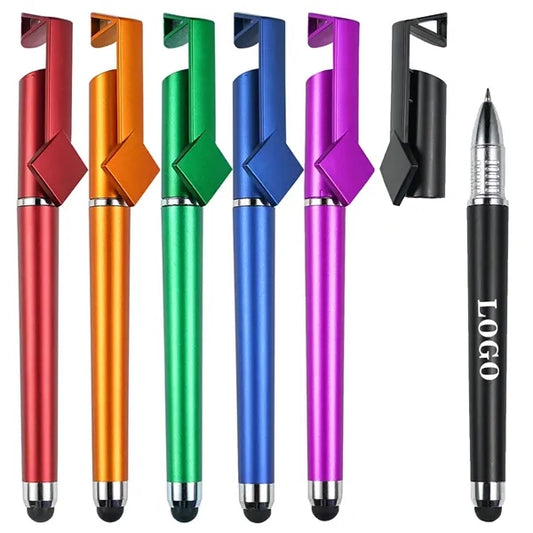 3 in 1 Touching Screen Ballpoint Pen with Phone Holder