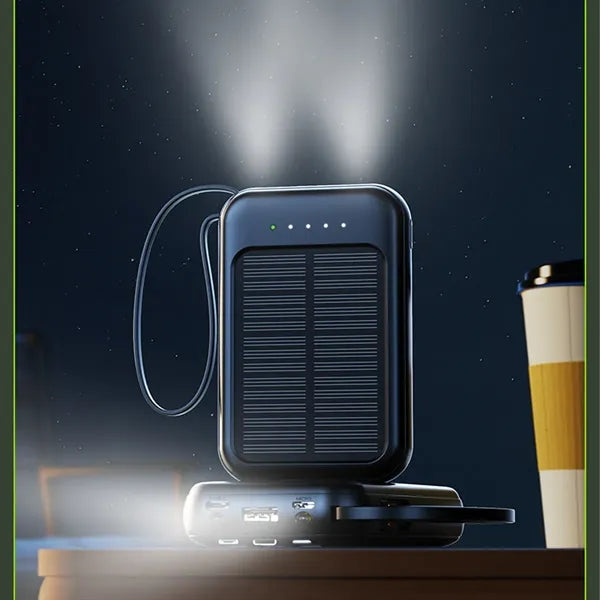 20,000mAh Portable Solar Charging Power Bank with LED Light