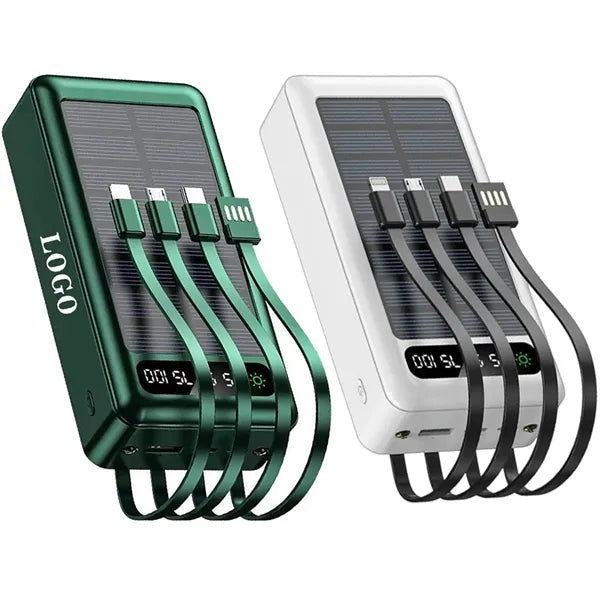 20,000mAh Solar Charging Power Bank with Built-in LED Light