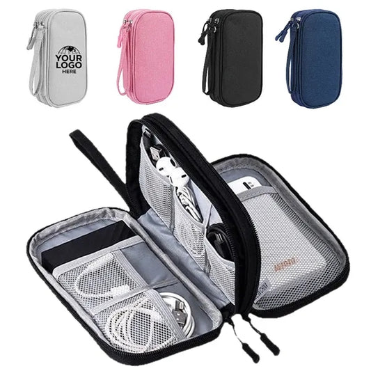 Electronics Travel Organizer Bag with Multiple Compartments
