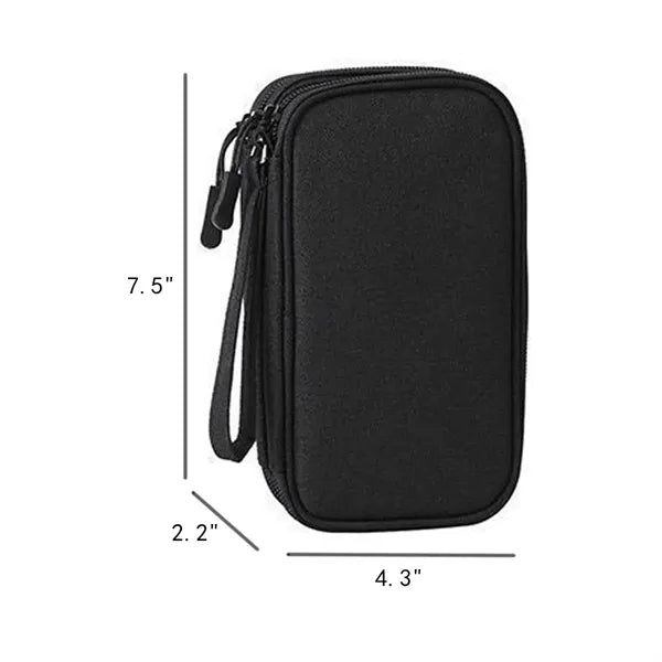 Electronics Travel Organizer Bag with Multiple Compartments