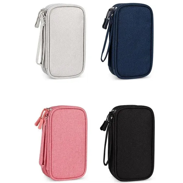 Electronics Travel Organizer Bag with Multiple Compartments