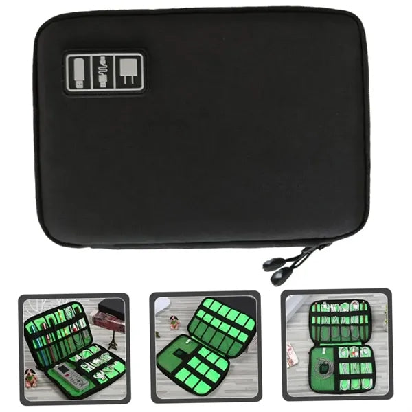 Travel Electronics Organizer Bag with Large Storage Capacity