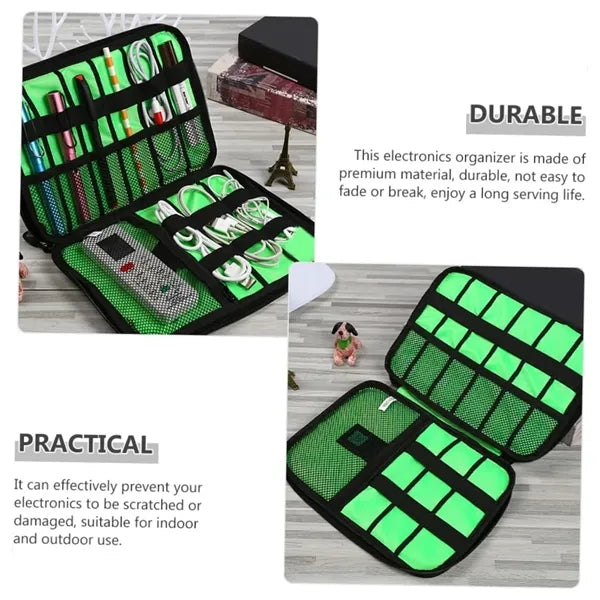 Travel Electronics Organizer Bag with Large Storage Capacity