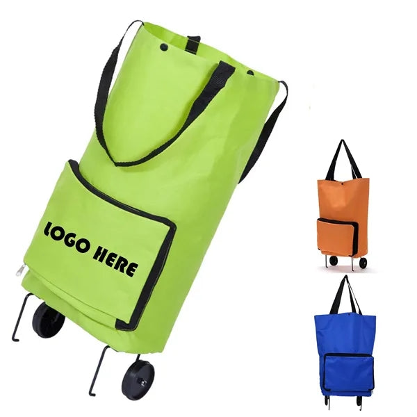 Foldable Oxford Shopping Bag Cart