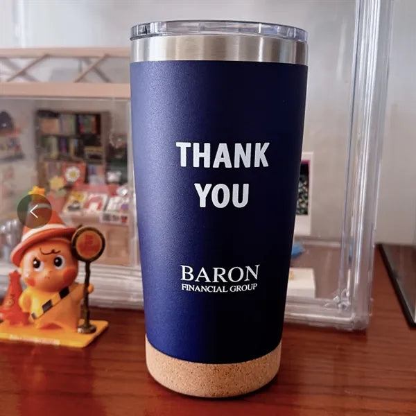 20oz Stainless steel Insulated Tumbler with Cork Bottom