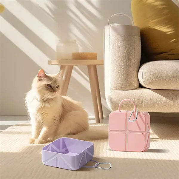 Outdoor Pet Folding Silicone Camping Bowl