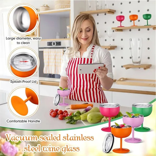 Stainless Steel Martini Tumbler With Lids