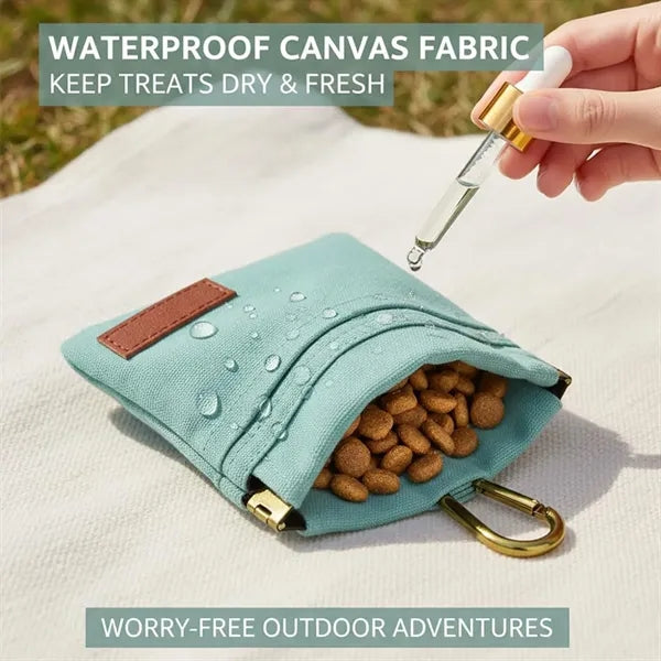 Auto Seal Dog Treat Training Pouch With Clip