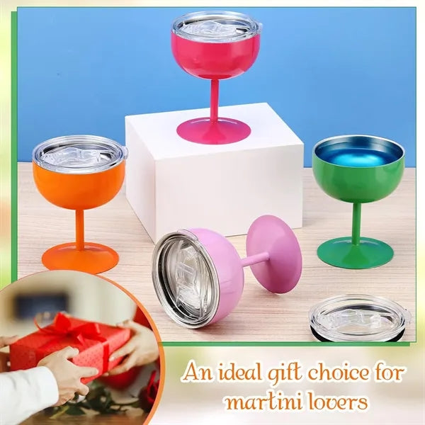 Stainless Steel Martini Tumbler With Lids