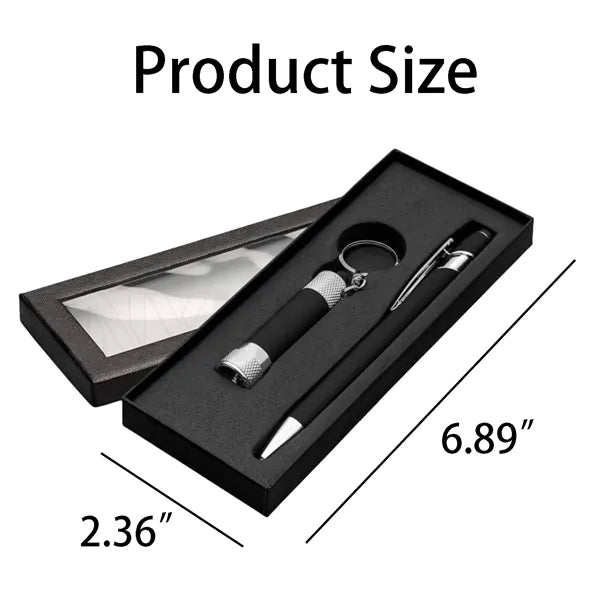 Soft Touch Pen And Flashlight Gift Set