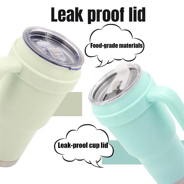 40oz Stainless Steel Vacuum Tumbler Water Bottle With Handle