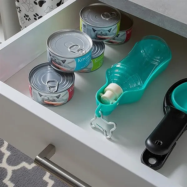 8.5oz and 17oz Portable Dog Water Bottle Set with Carabiner