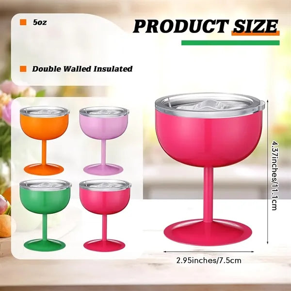 Stainless Steel Martini Tumbler With Lids
