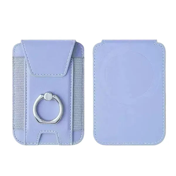 Strongest Magnetic Wallet Leather With Ring Stand