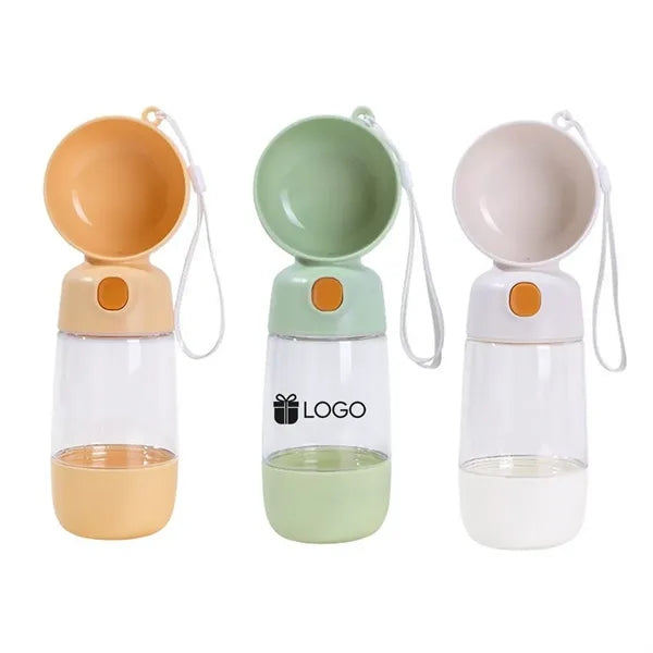2-in-1 Pet Water Food Bottle Portable Leakproof