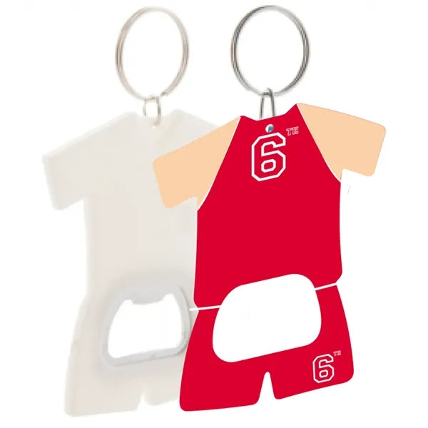 Football/Soccer Jersey Keychain w/ Bottle Opener