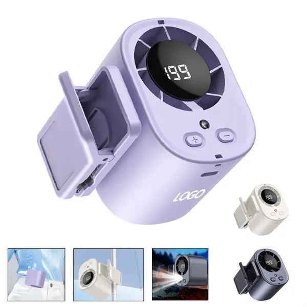 Rechargeable Desk Fan with Digital Display