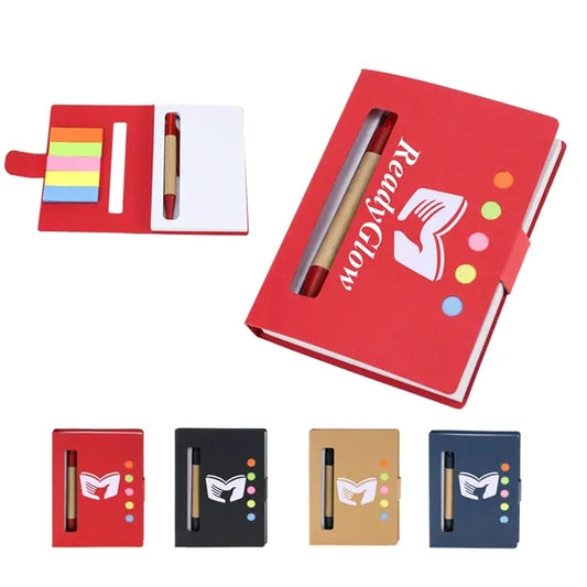 Notebook Steno Pocket Notepad with Pen and Sticky Notes