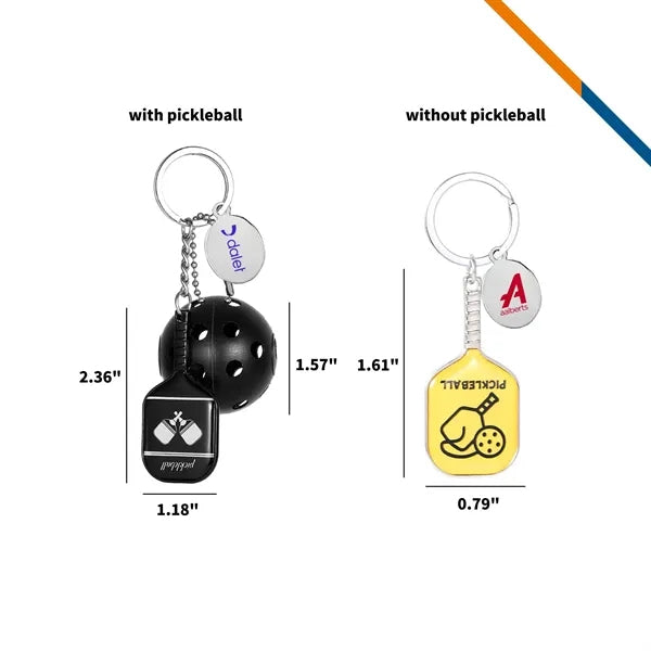 Hitvi Metal Pickleball Paddle Keychain